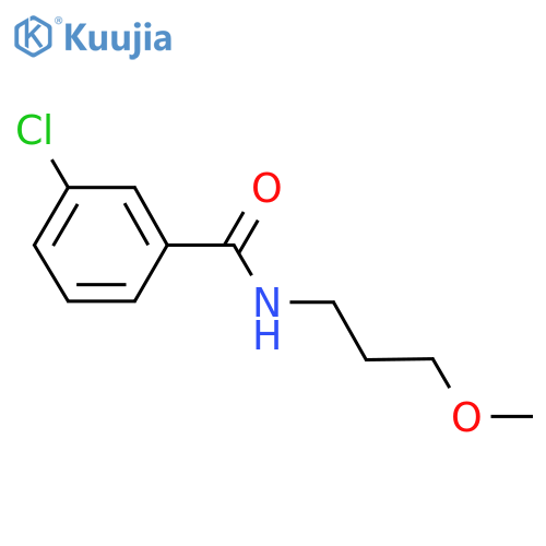 3-chloro-N-(3-methoxypropyl)benzamide structure