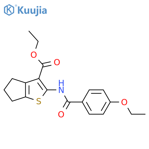 ethyl 2-(4-ethoxybenzamido)-4H,5H,6H-cyclopentabthiophene-3-carboxylate structure