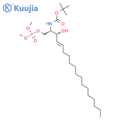 (6S)-6-(1R,2E)-1-Hydroxy-2-hexadecenyl-3-methoxy-2,4-dioxa-7-aza-3-phosphaoctan-8-oic Acid 3-Oxide-1,1-dimethylethyl Ester structure