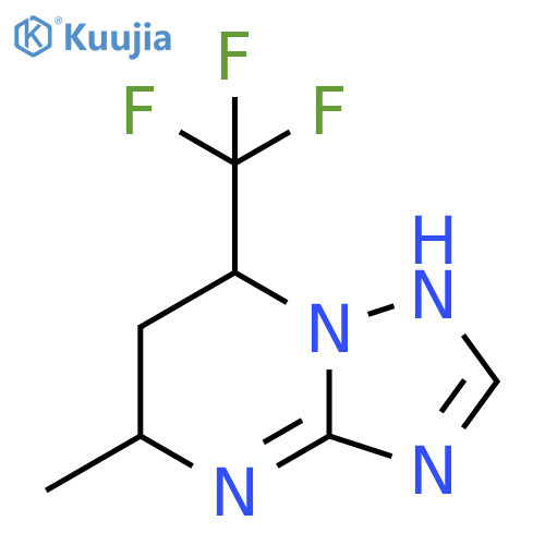 5-methyl-7-(trifluoromethyl)-4H,5H,6H,7H-1,2,4triazolo1,5-apyrimidine structure