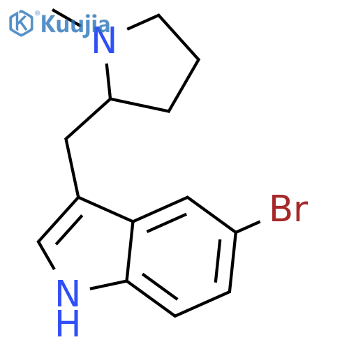 1H-Indole,5-bromo-3-[(1-methyl-2-pyrrolidinyl)methyl]- structure