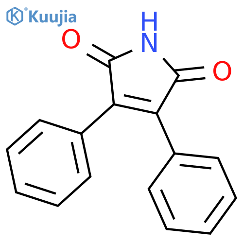 1H-Pyrrole-2,5-dione, 3,4-diphenyl- structure