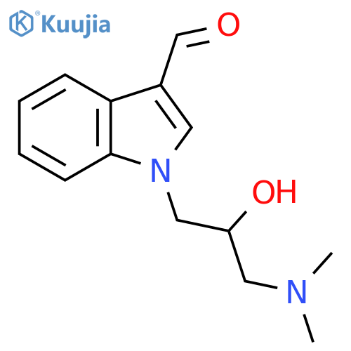 1-(3-Dimethylamino-2-hydroxy-propyl)-1H-indole-3-carbaldehyde structure