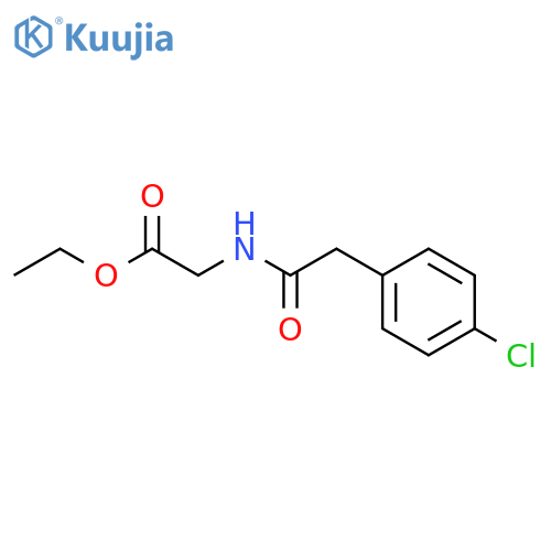 ethyl 2-2-(4-chlorophenyl)acetamidoacetate structure