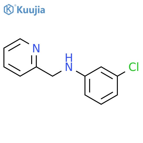 3-chloro-N-[(pyridin-2-yl)methyl]aniline structure
