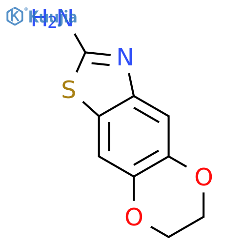 10,13-dioxa-4-thia-6-azatricyclo7.4.0.0^{3,7}trideca-1,3(7),5,8-tetraen-5-amine structure