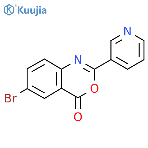 6-bromo-2-(pyridin-3-yl)-4H-3,1-benzoxazin-4-one structure
