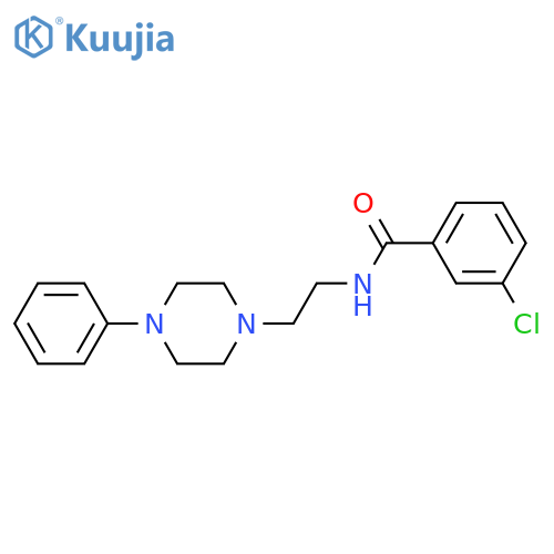 3-chloro-N-2-(4-phenylpiperazin-1-yl)ethylbenzamide structure