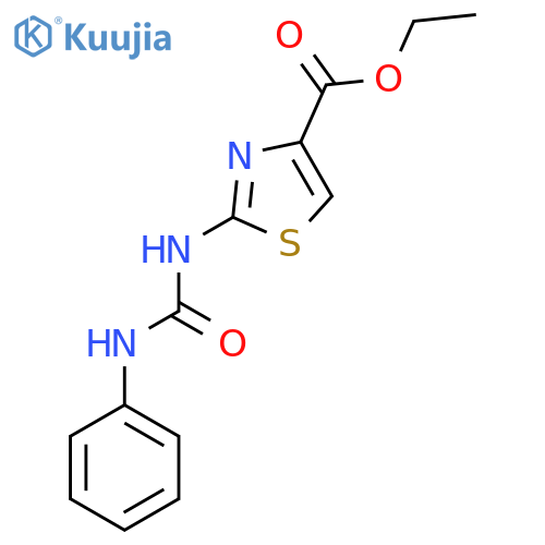 ethyl 2-(phenylcarbamoyl)amino-1,3-thiazole-4-carboxylate structure