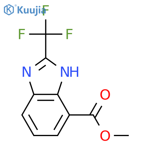 Methyl 2-(trifluoromethyl)-1H-benzo[d]imidazole-7-carboxylate structure