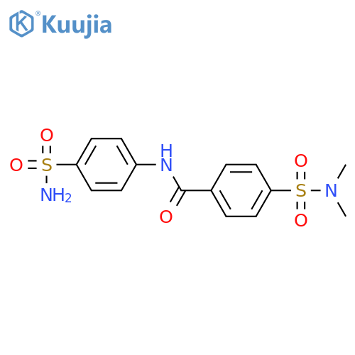 4-(dimethylsulfamoyl)-N-(4-sulfamoylphenyl)benzamide structure