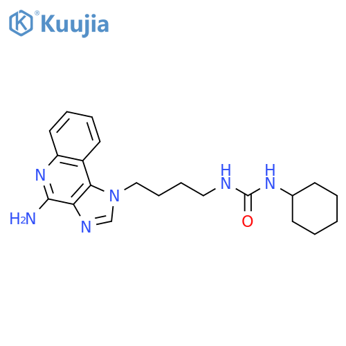 Urea, N-[4-(4-amino-1H-imidazo[4,5-c]quinolin-1-yl)butyl]-N'-cyclohexyl- structure