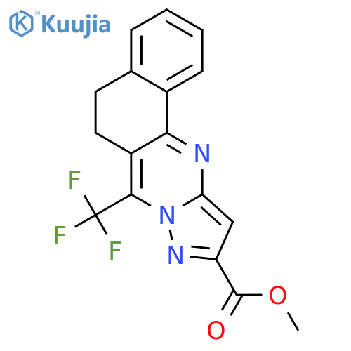 Methyl 7-(Trifluoromethyl)-5,6-dihydrobenzo-hpyrazolo5,1-bquinazoline-10-carboxylate structure
