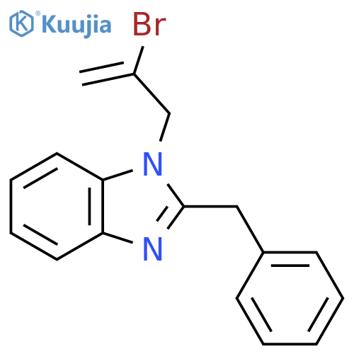2-benzyl-1-(2-bromoprop-2-en-1-yl)-1H-1,3-benzodiazole structure