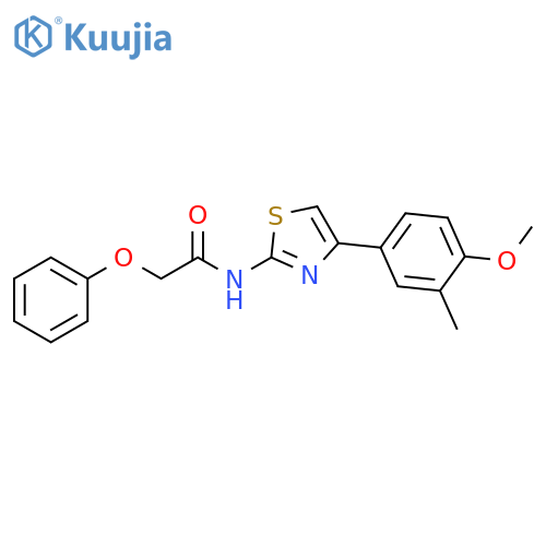 N-4-(4-methoxy-3-methylphenyl)-1,3-thiazol-2-yl-2-phenoxyacetamide structure
