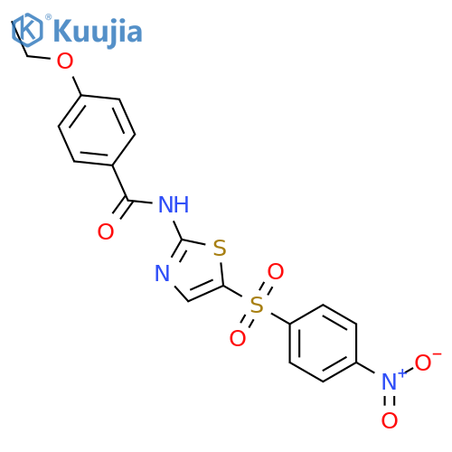 4-ethoxy-N-5-(4-nitrobenzenesulfonyl)-1,3-thiazol-2-ylbenzamide structure