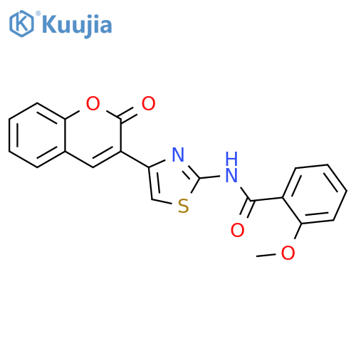 2-methoxy-N-4-(2-oxo-2H-chromen-3-yl)-1,3-thiazol-2-ylbenzamide structure