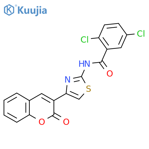 2,5-dichloro-N-4-(2-oxo-2H-chromen-3-yl)-1,3-thiazol-2-ylbenzamide structure
