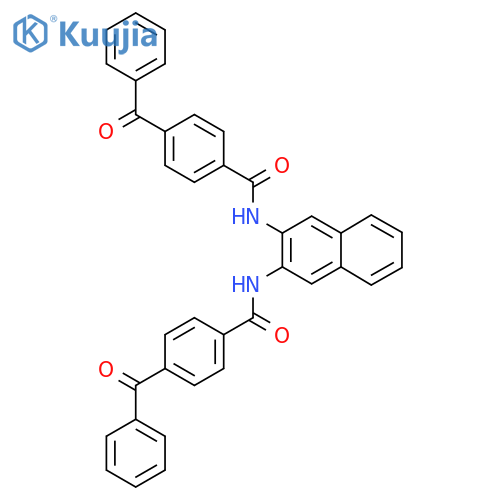 4-benzoyl-N-3-(4-benzoylbenzamido)naphthalen-2-ylbenzamide structure