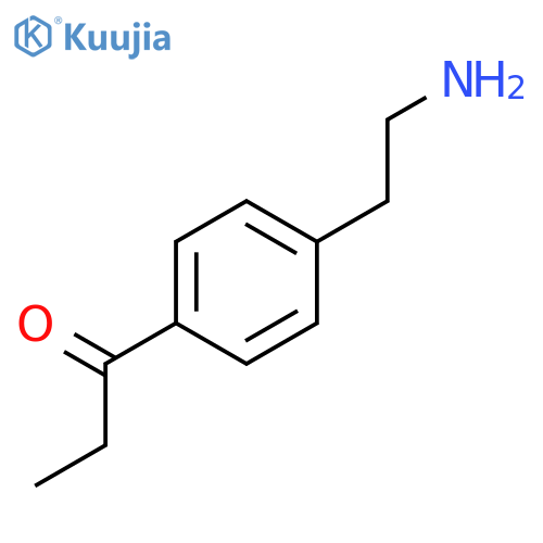 1-4-(2-aminoethyl)phenylpropan-1-one structure
