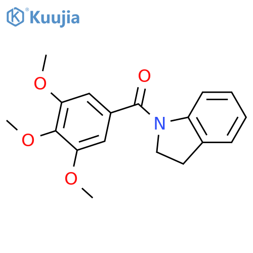 1-(3,4,5-trimethoxybenzoyl)-2,3-dihydro-1H-indole structure