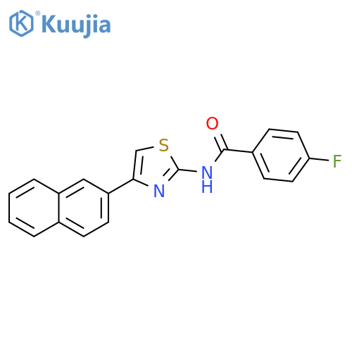 4-fluoro-N-4-(naphthalen-2-yl)-1,3-thiazol-2-ylbenzamide structure