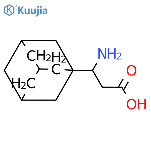 3-(adamantan-1-yl)-3-aminopropanoic acid structure