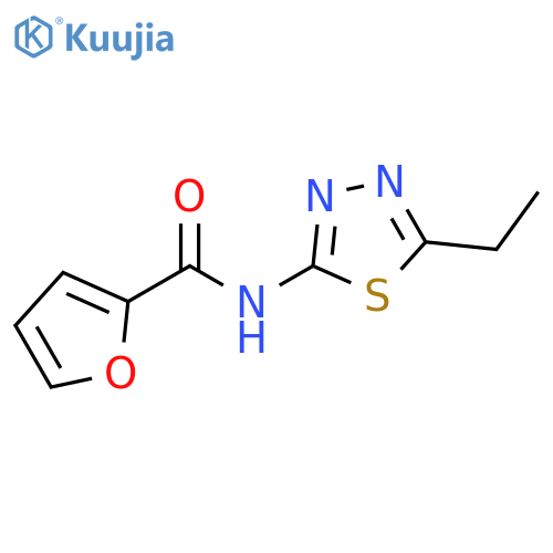 N-(5-ethyl-1,3,4-thiadiazol-2-yl)furan-2-carboxamide structure