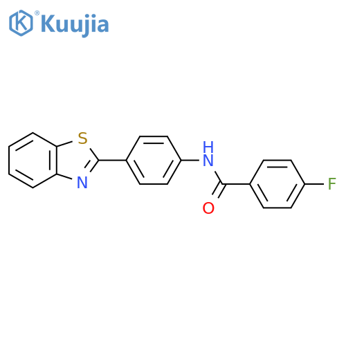 N-[4-(1,3-benzothiazol-2-yl)phenyl]-4-fluorobenzamide structure