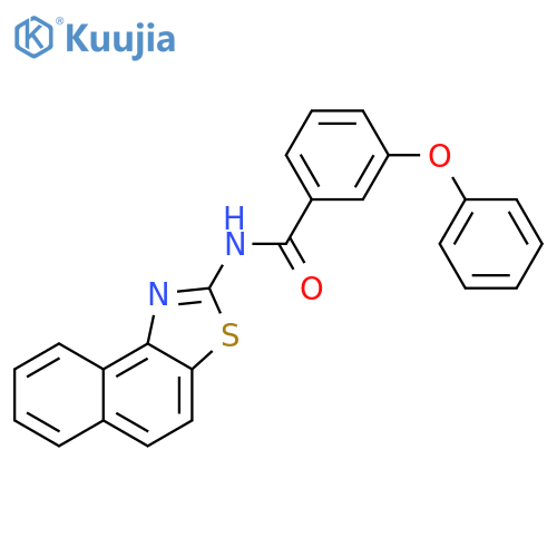 N-{naphtho1,2-d1,3thiazol-2-yl}-3-phenoxybenzamide structure