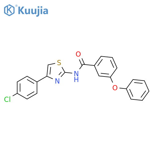 N-4-(4-chlorophenyl)-1,3-thiazol-2-yl-3-phenoxybenzamide structure