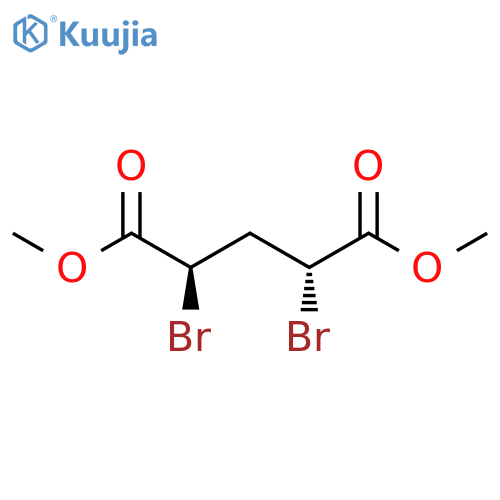 Pentanedioic acid, 2,4-dibromo-, 1,5-dimethyl ester, (2R,4R)-rel- structure