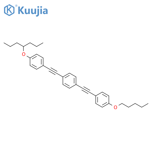 Benzene,1-[[4-(pentyloxy)phenyl]ethynyl]-4-[[4-(1-propylbutoxy)phenyl]ethynyl]- structure