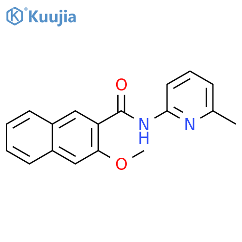 3-methoxy-N-(6-methylpyridin-2-yl)naphthalene-2-carboxamide structure