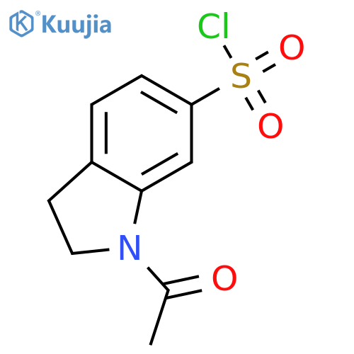 1-acetyl-2,3-dihydro-1H-indole-6-sulfonyl chloride structure