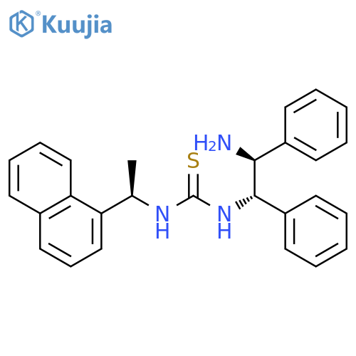 1-[(1S,2S)-2-Amino-1,2-diphenylethyl]-3-[(1R)-1-naphthalen-1-ylethyl]thiourea structure