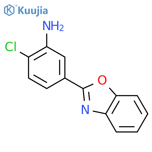 5-(1,3-benzoxazol-2-yl)-2-chloroaniline structure