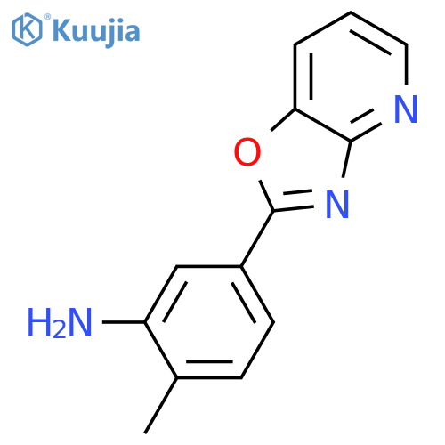 Benzenamine, 2-?methyl-?5-?oxazolo[4,?5-?b]?pyridin-?2-?yl- structure