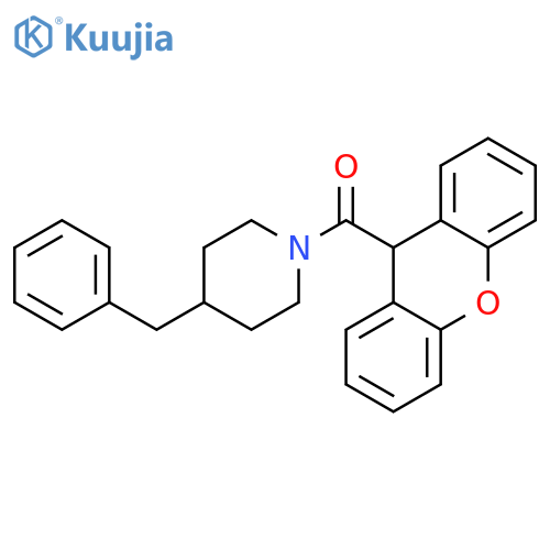 4-benzyl-1-(9H-xanthene-9-carbonyl)piperidine structure