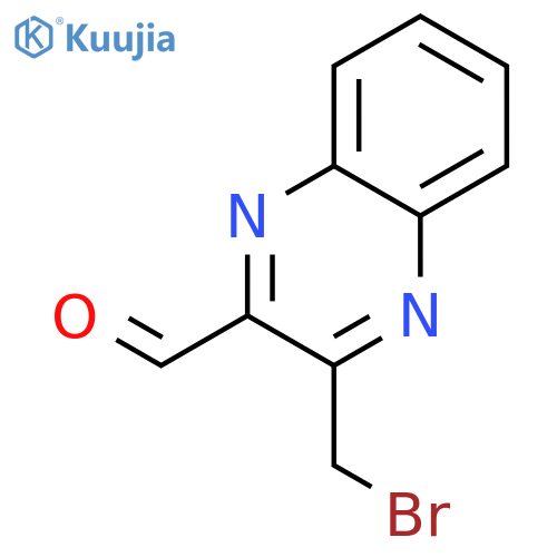 2-Quinoxalinecarboxaldehyde, 3-(bromomethyl)- structure