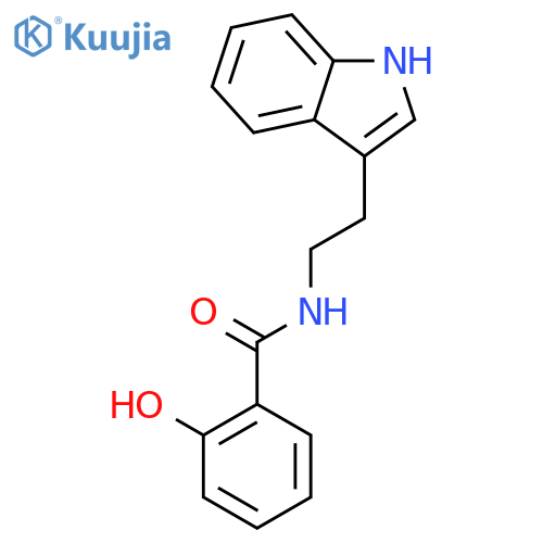 Benzamide,2-hydroxy-N-[2-(1H-indol-3-yl)ethyl]- structure