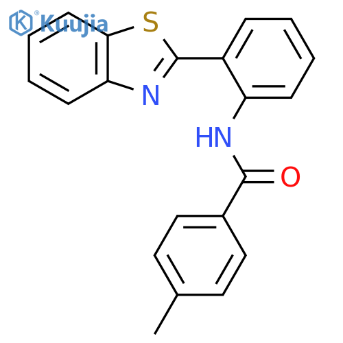 N-2-(1,3-benzothiazol-2-yl)phenyl-4-methylbenzamide structure