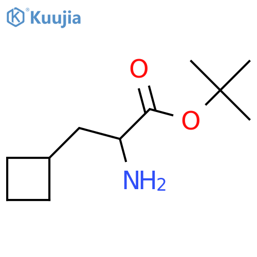 tert-butyl 2-amino-3-cyclobutylpropanoate structure