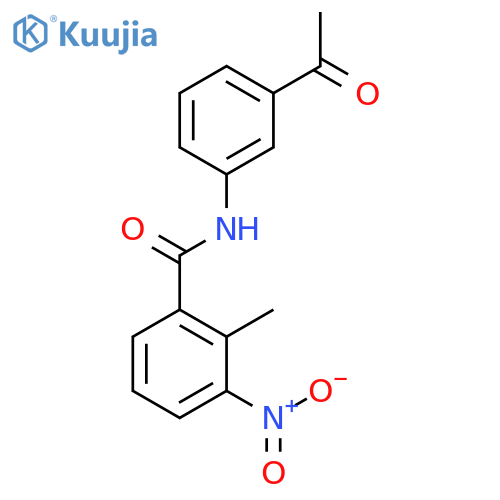 N-(3-Acetylphenyl)-2-methyl-3-nitrobenzamide structure