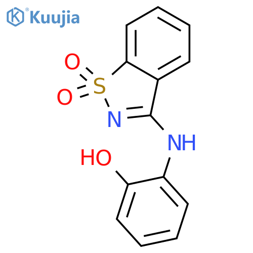 2-[(1,1-Dioxido-1,2-benzisothiazol-3-yl)amino]-phenol structure