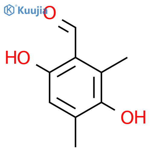 Benzaldehyde,3,6-dihydroxy-2,4-dimethyl- structure