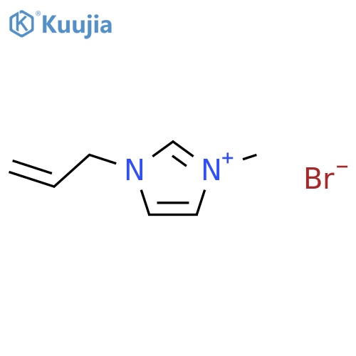 1H-Imidazolium,1-methyl-3-(2-propen-1-yl)-, bromide (1:1) structure