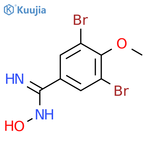 Benzenecarboximidamide,3,5-dibromo-N-hydroxy-4-methoxy- structure
