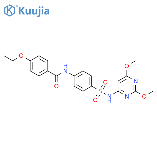 N-{4-(2,6-dimethoxypyrimidin-4-yl)sulfamoylphenyl}-4-ethoxybenzamide structure