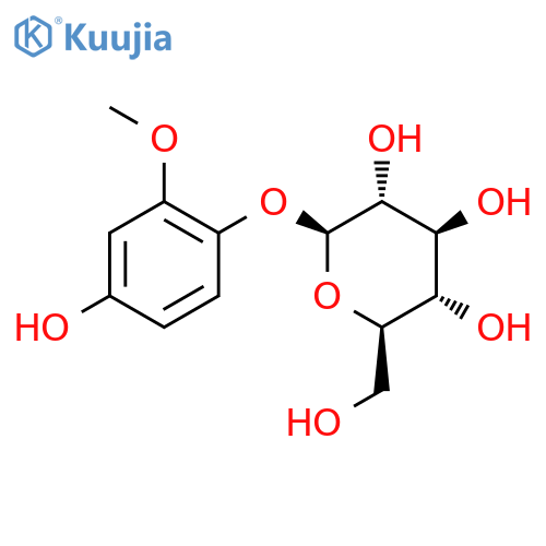 b-D-Glucopyranoside,4-hydroxy-2-methoxyphenyl structure